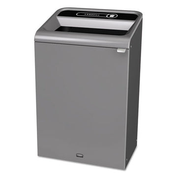 Rubbermaid® Commercial Configure Indoor Recycling Waste Receptacle, 33 Gal, Gray, Landfill freeshipping - TVN Wholesale